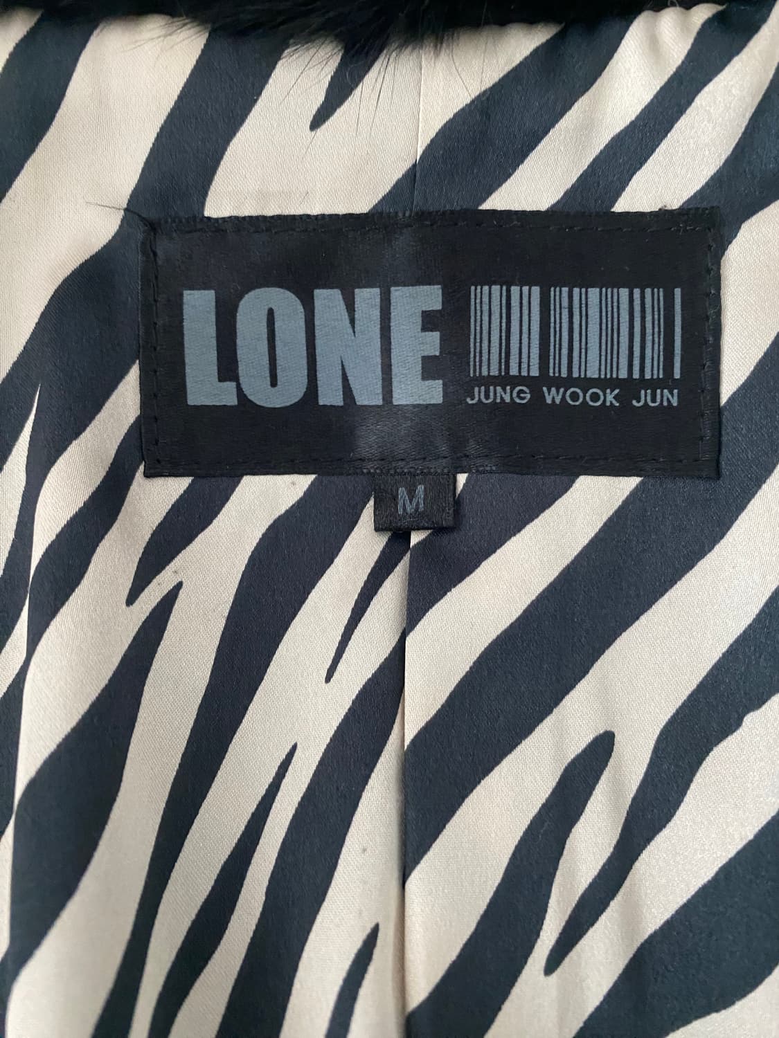 LONE 정욱준 밍크 플레어 크롭스타일 코트(M) 상품이미지8