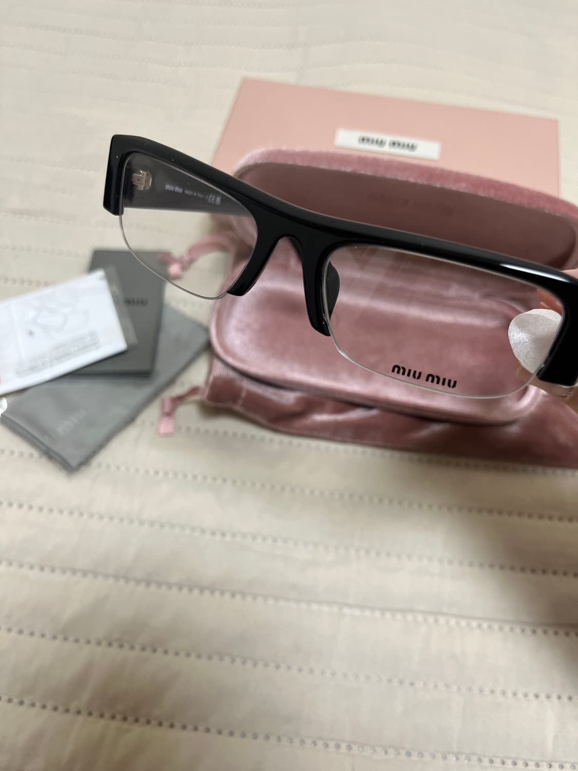 미우미우 브데트 장원영 안경 새상품 상품이미지4