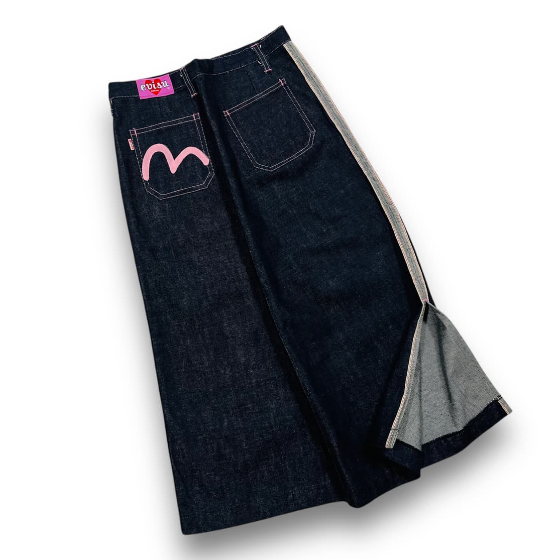 에비수 OG 핑크 시그니처 로고 민트급 일제 데님 스커트 상품이미지3