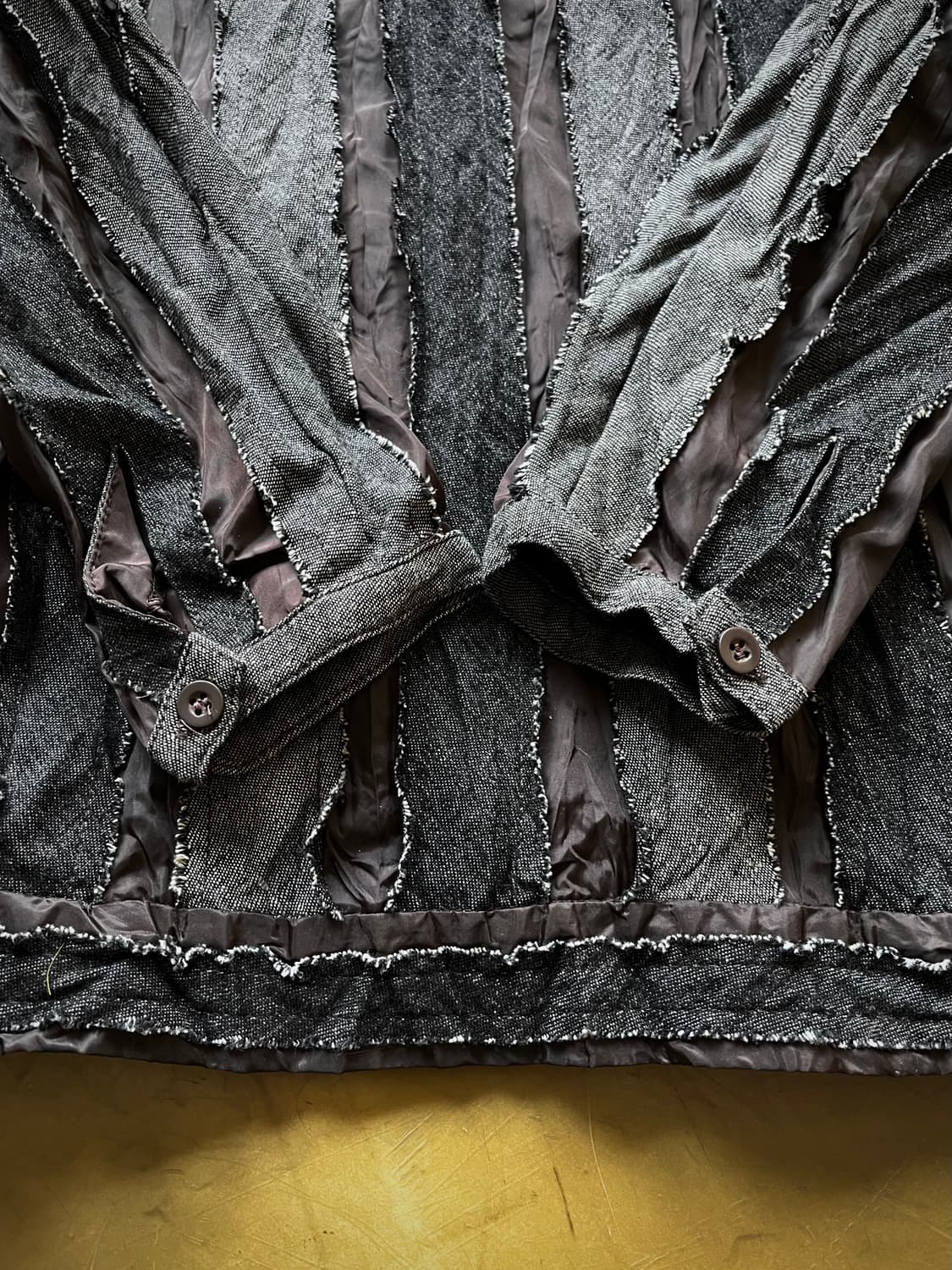 90-00s ST.CHRIS Japan Denim Pleats JK 상품이미지8