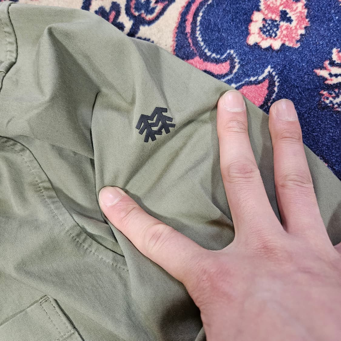 코오롱 21AW 카키 고프코어 버튼 셔츠 자켓 L 상품이미지3