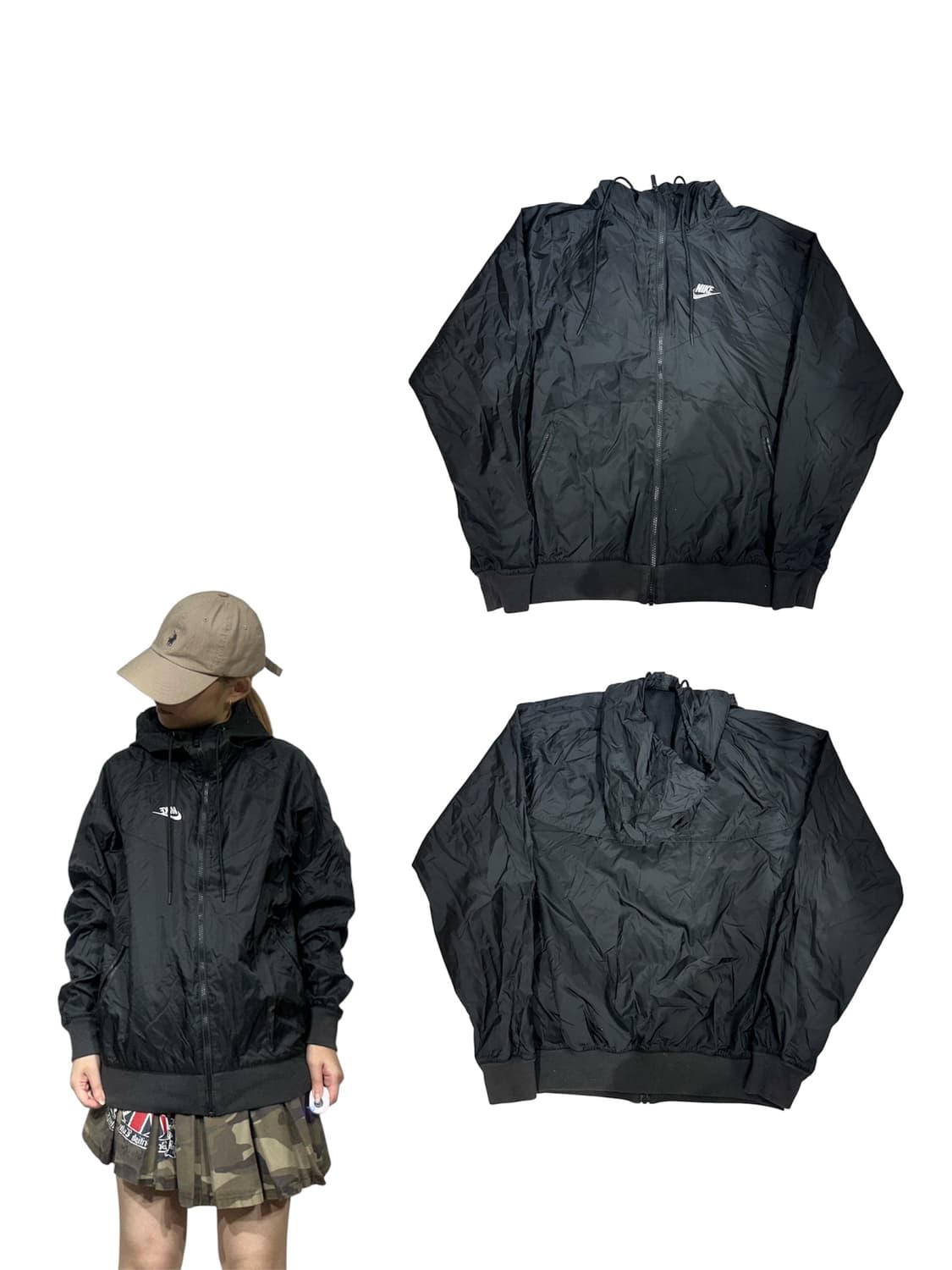 나이키 블랙 윈드러너 바람막이 트랙 자켓 XS 상품이미지1
