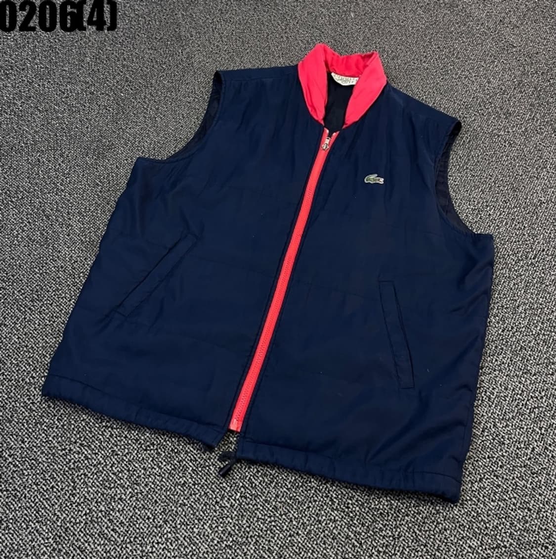[95] 라코스테 빈티지 네이비 패딩 조끼 0206(4) 상품이미지1