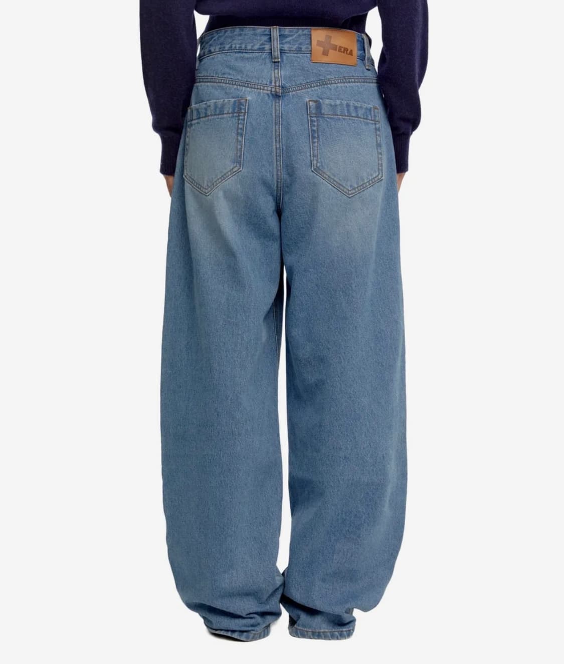 ERA WIDE FIT DENIM PANTS - LIGHT BLUE 상품이미지5