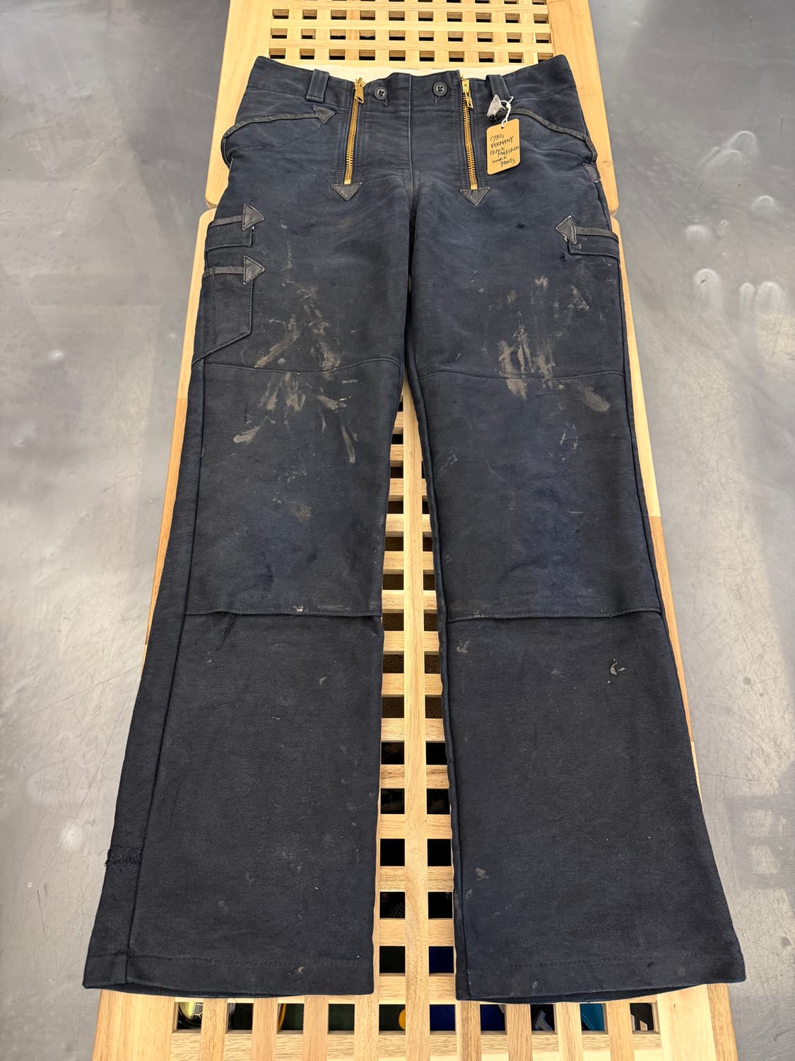 80s GERMANY LOGGER MOLESKIN 블랙몰스킨팬츠 상품이미지1