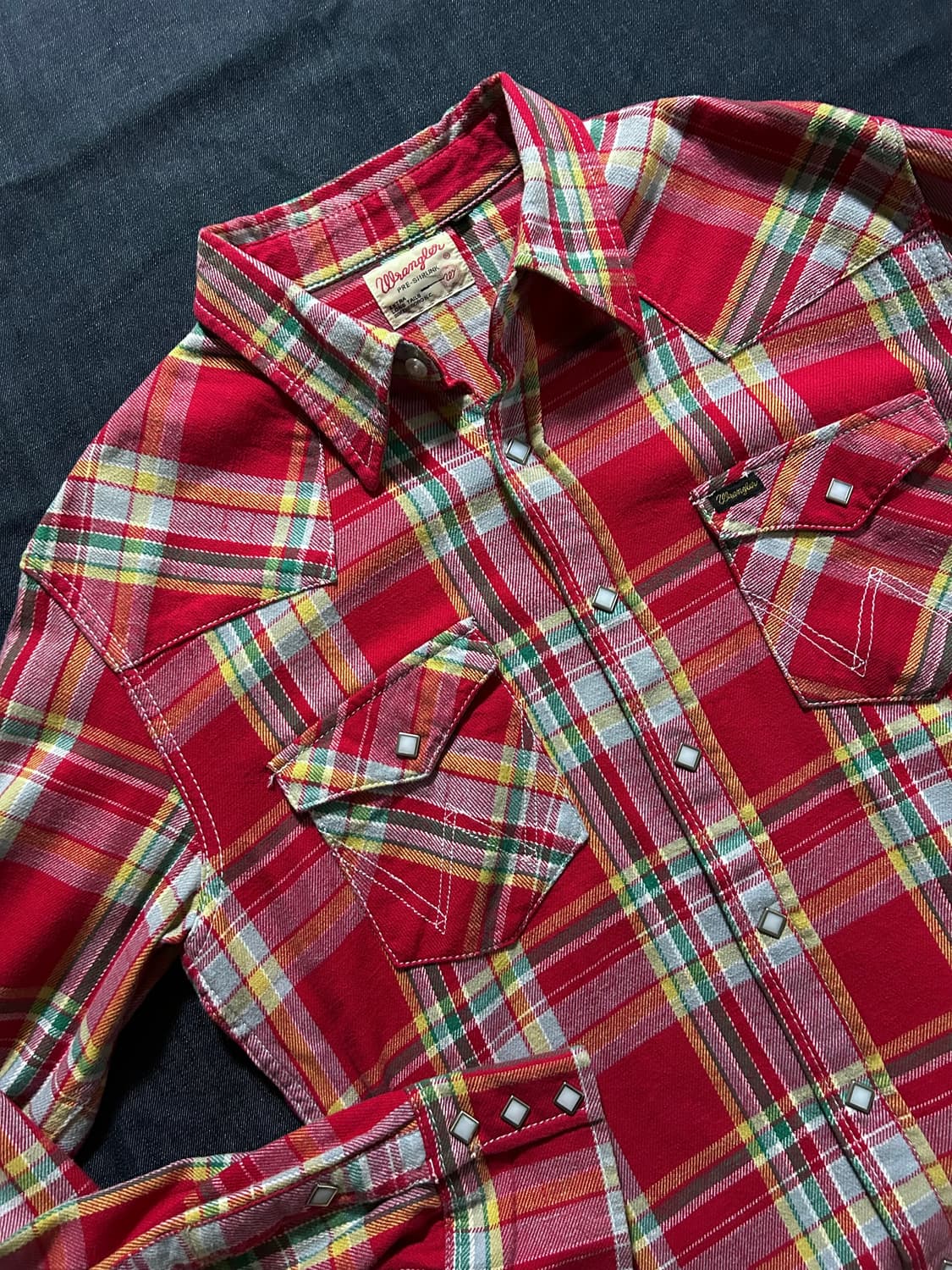 랭글러 웨스턴 플란넬 체크 셔츠 상품이미지3