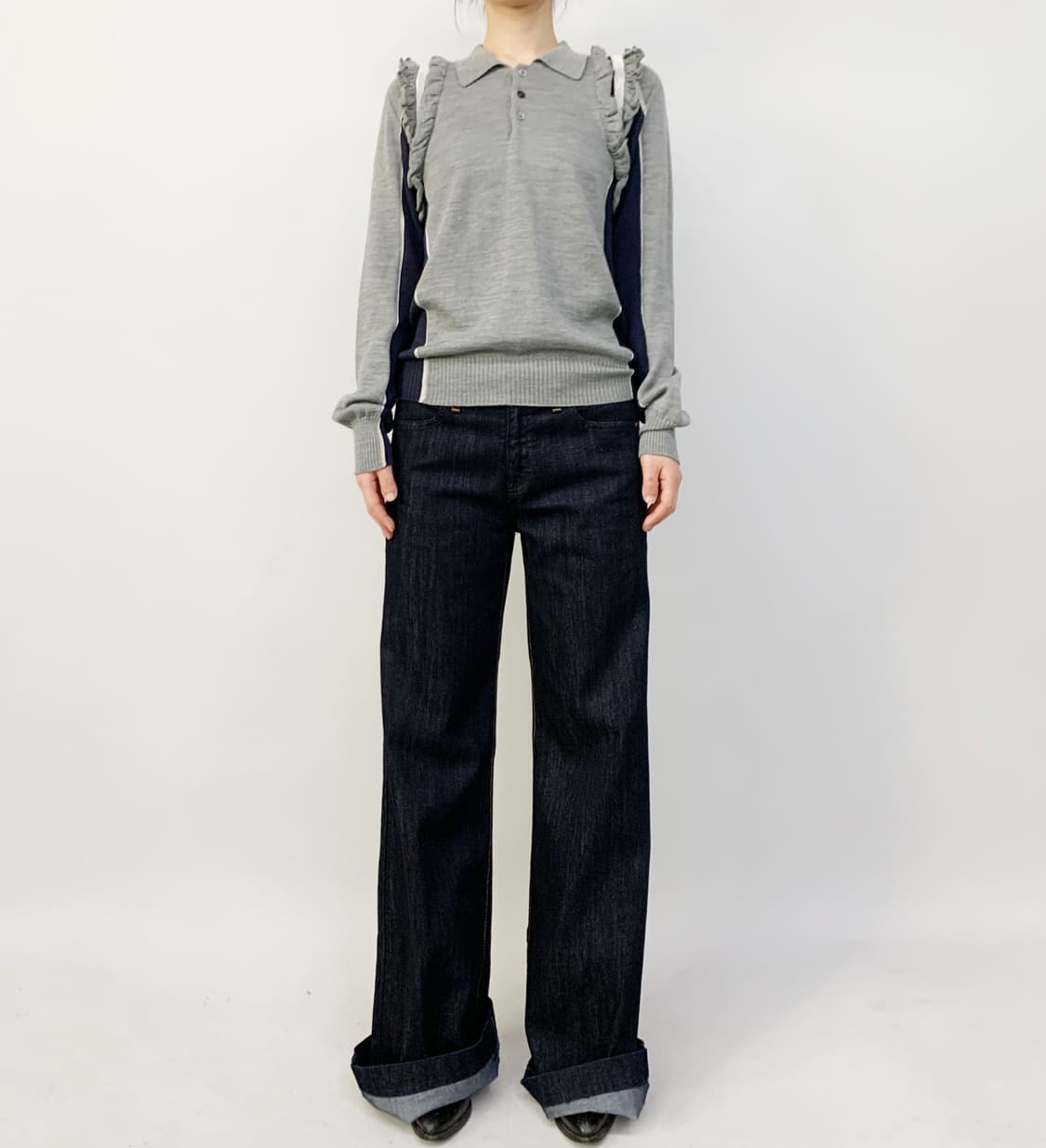 준야 와타나베 꼼데 가르송 프릴 니트 상품이미지2