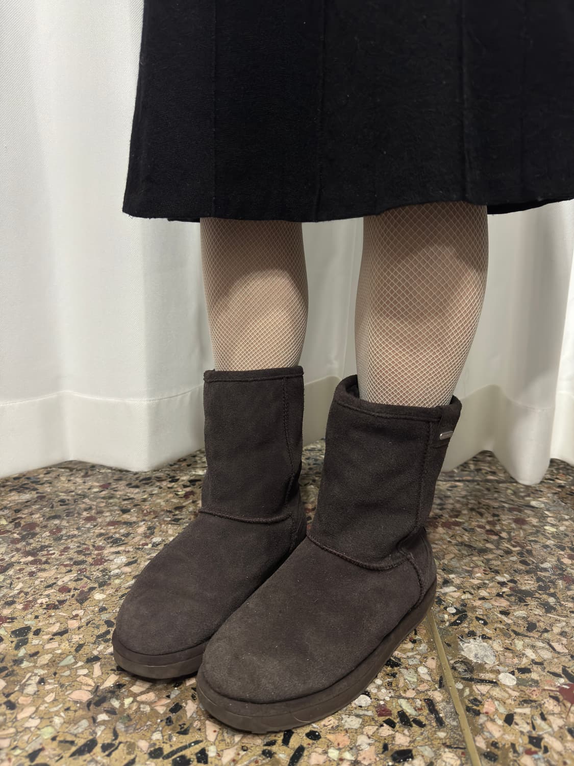 evu brown fur boots 상품이미지4