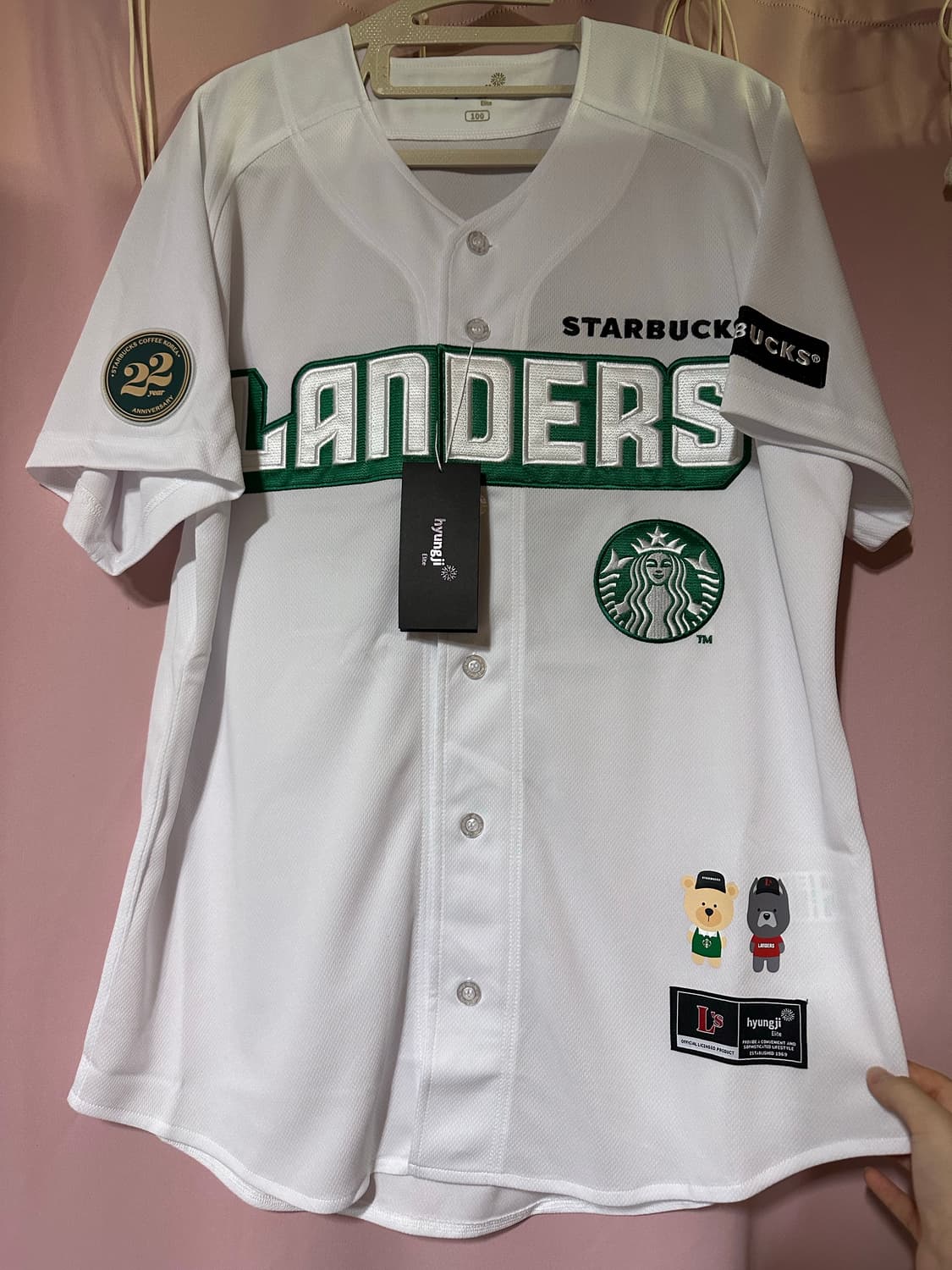 [새상품] SSG랜더스x스타벅스 스페셜 한정유니폼 저지 반팔 스타벅 상품이미지1