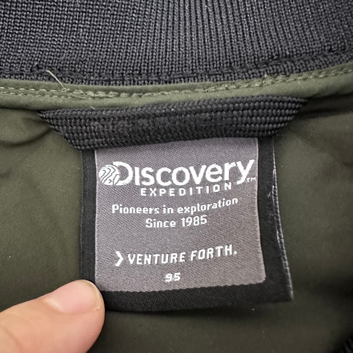 디스커버리 퀄팅 구스다운 패딩 점퍼 자켓 카키 95(M) 상품이미지9