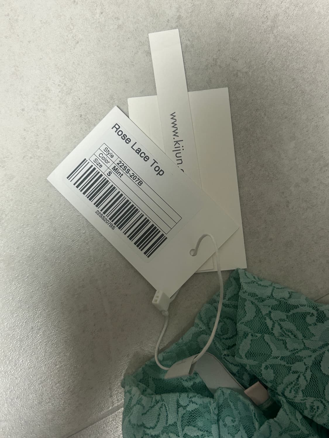 (택O) Kijun 기준 로즈 레이스 탑 상품이미지4