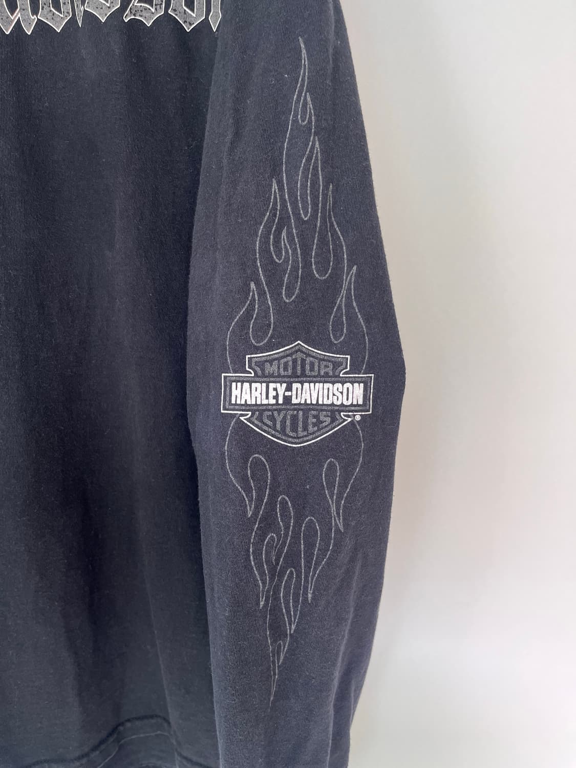 07 할리 데이비슨 올드 잉글리시 블랙 플레임 롱슬리브 상품이미지4