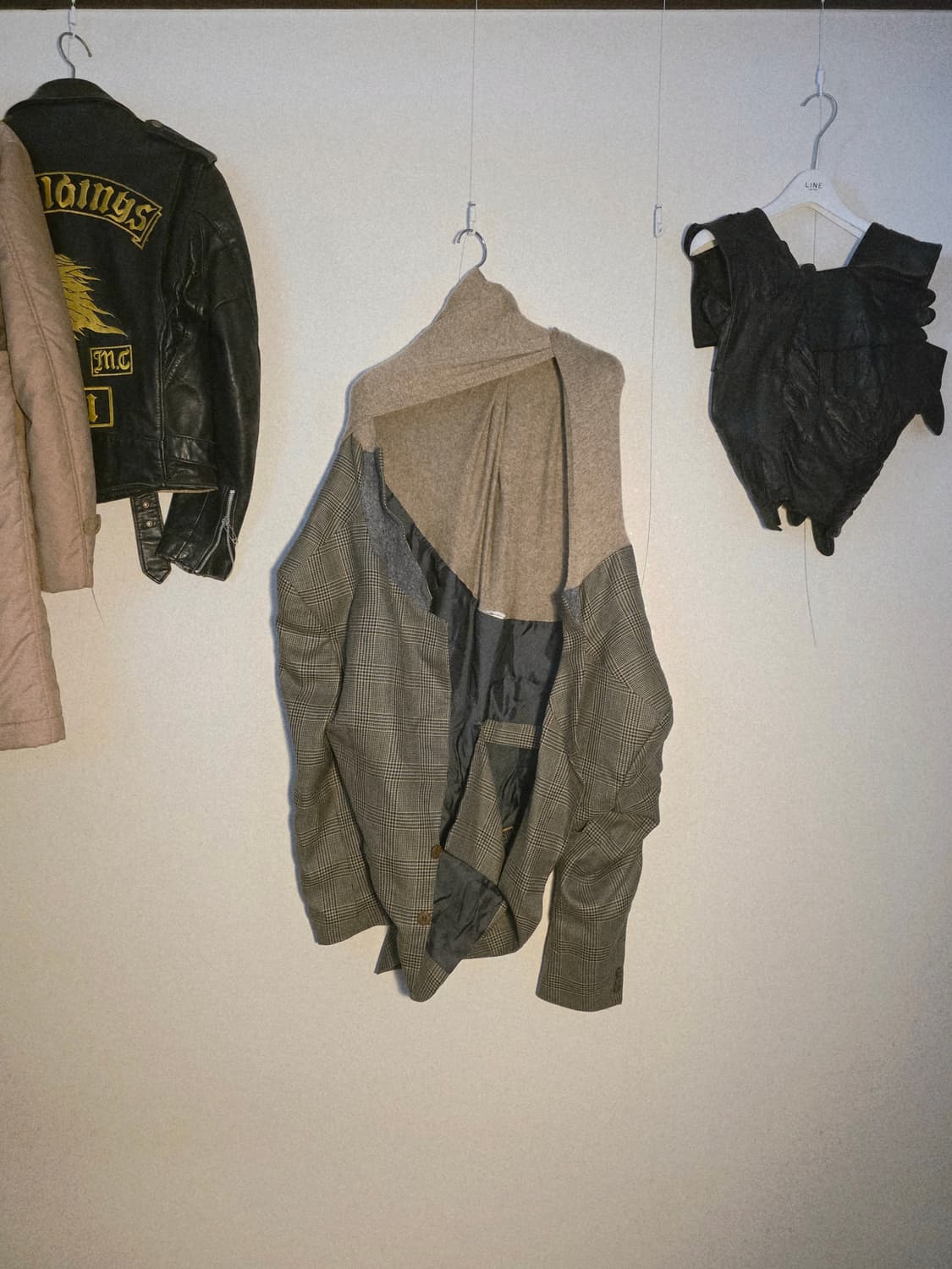 BLESS N°78 Sakko Materialmix wool jacket 상품이미지1