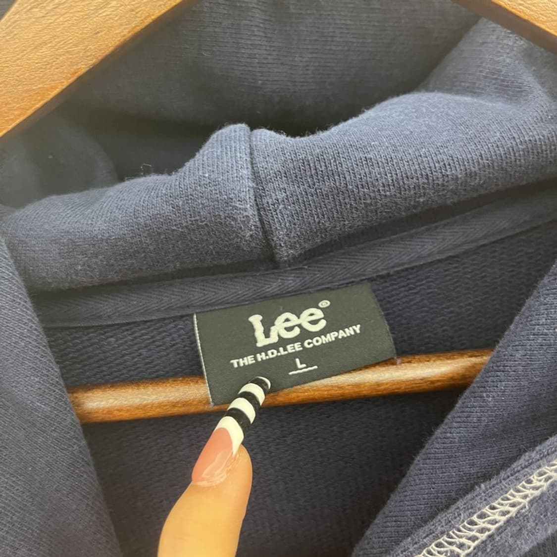 LEE 리 빈티지 스티치 컨트리 캔자스 타이포 후드티 L C10514 상품이미지5