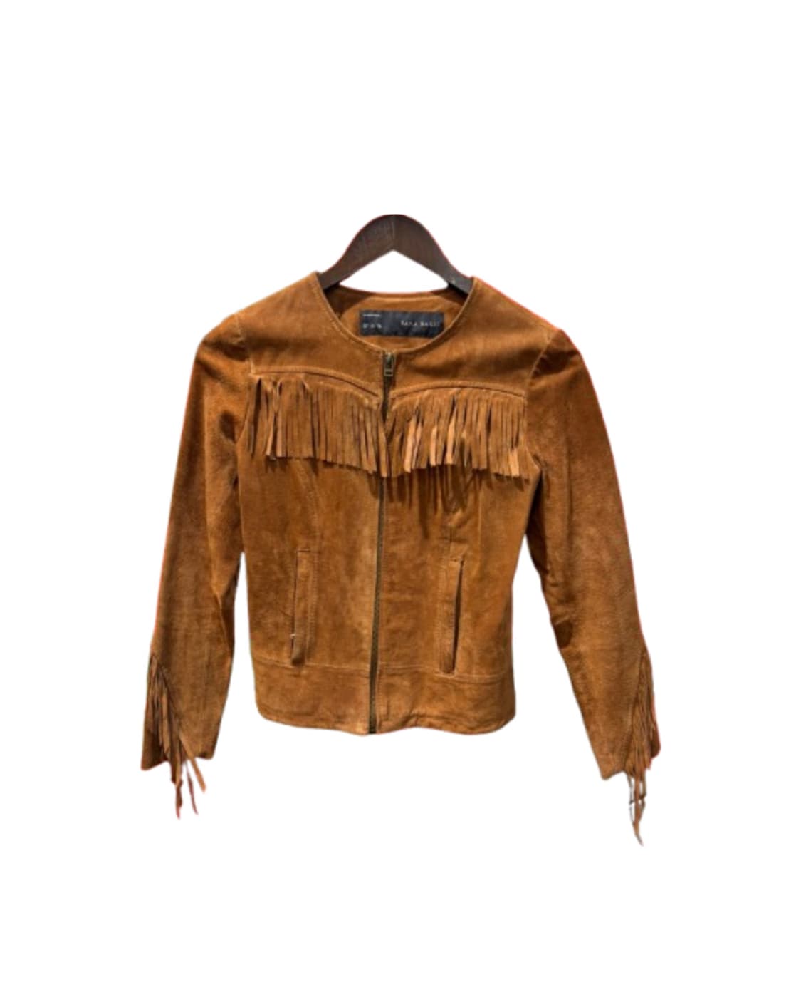 자라 베이직 프린지 스웨이드 자켓 상품이미지1