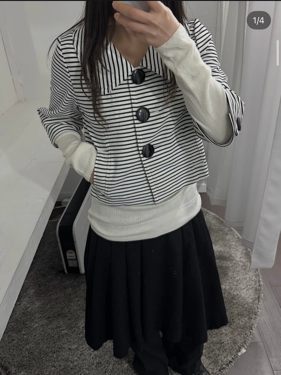 life dolce lab stripe button jacket 상품이미지2