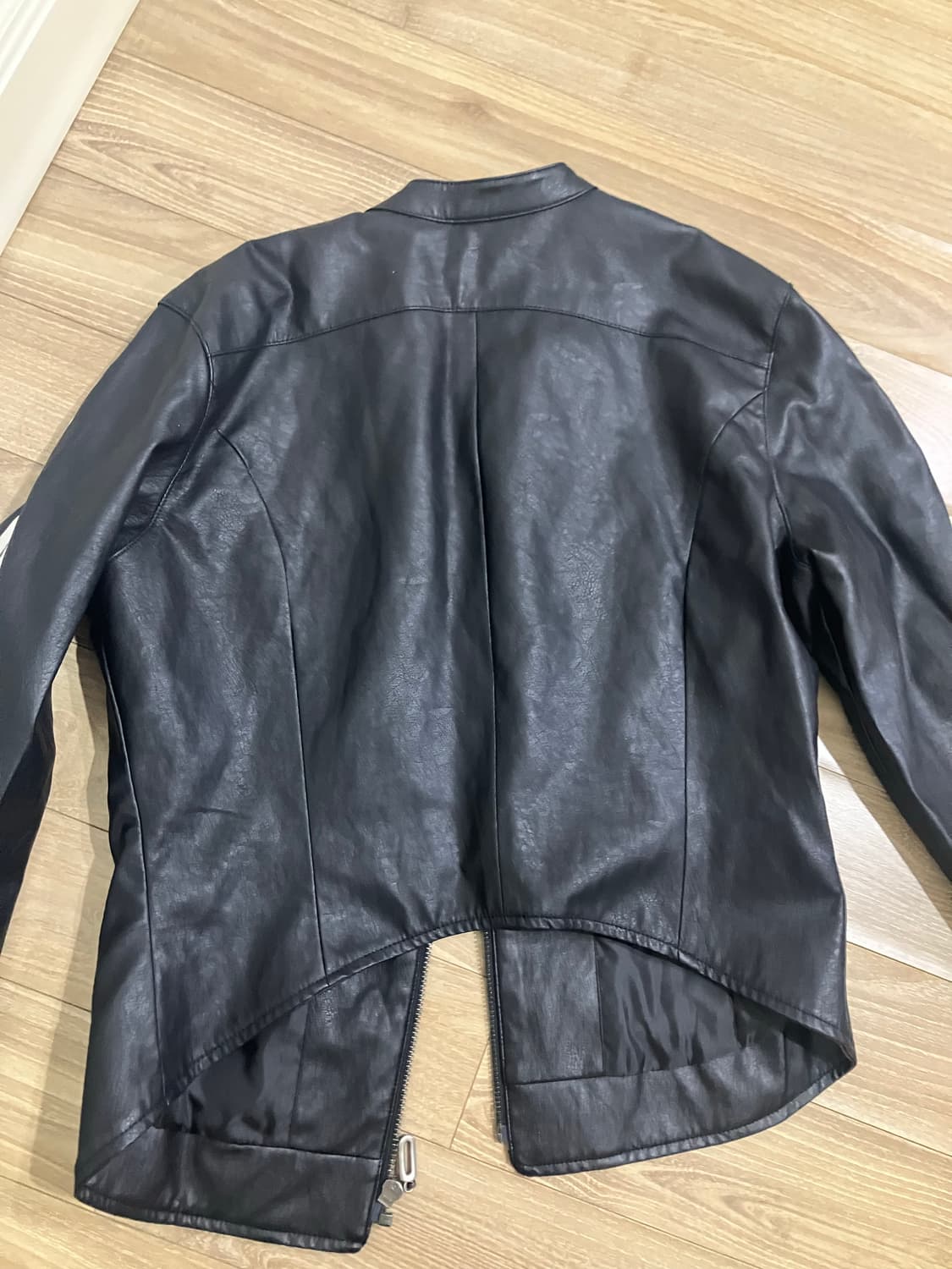 쓰리타임즈 racer leather jacket 상품이미지5