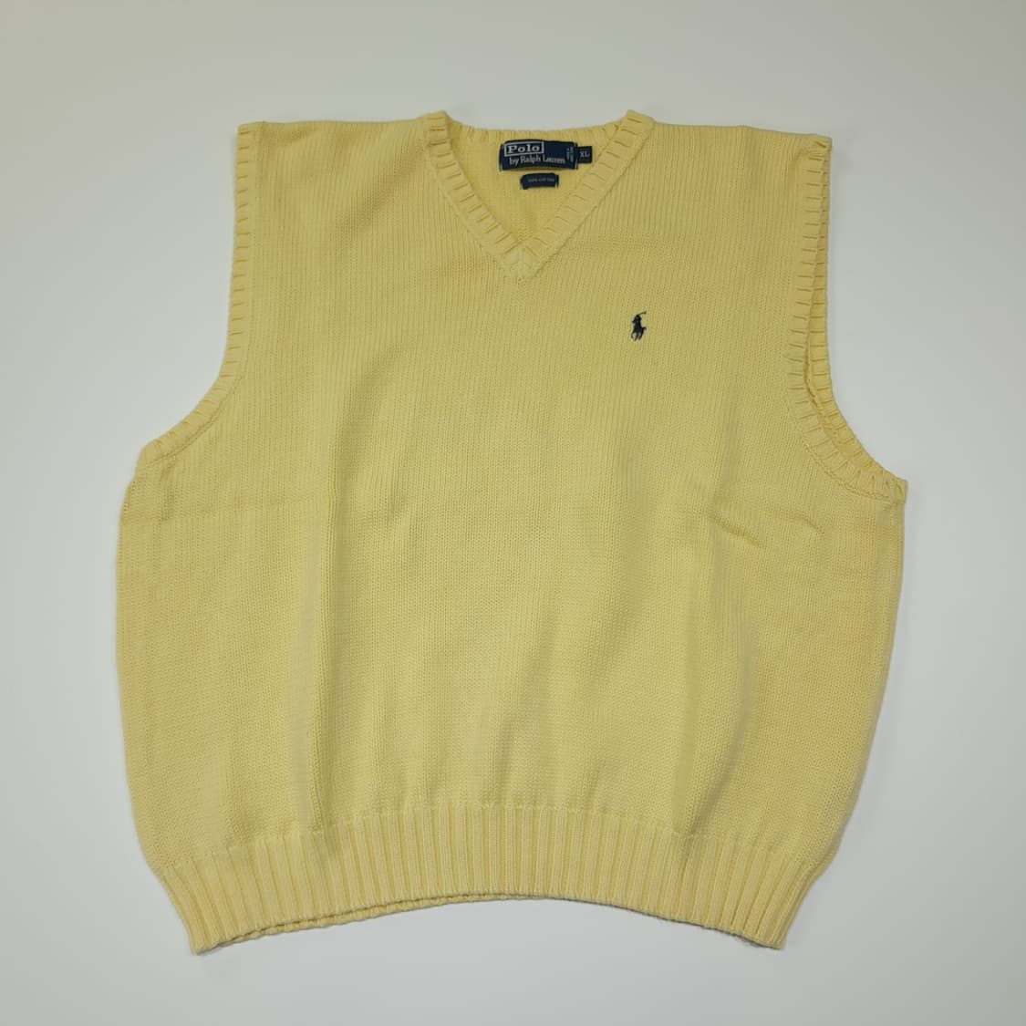 CL153 XL 폴로 코튼 V넥 니트 베스트 상품이미지1