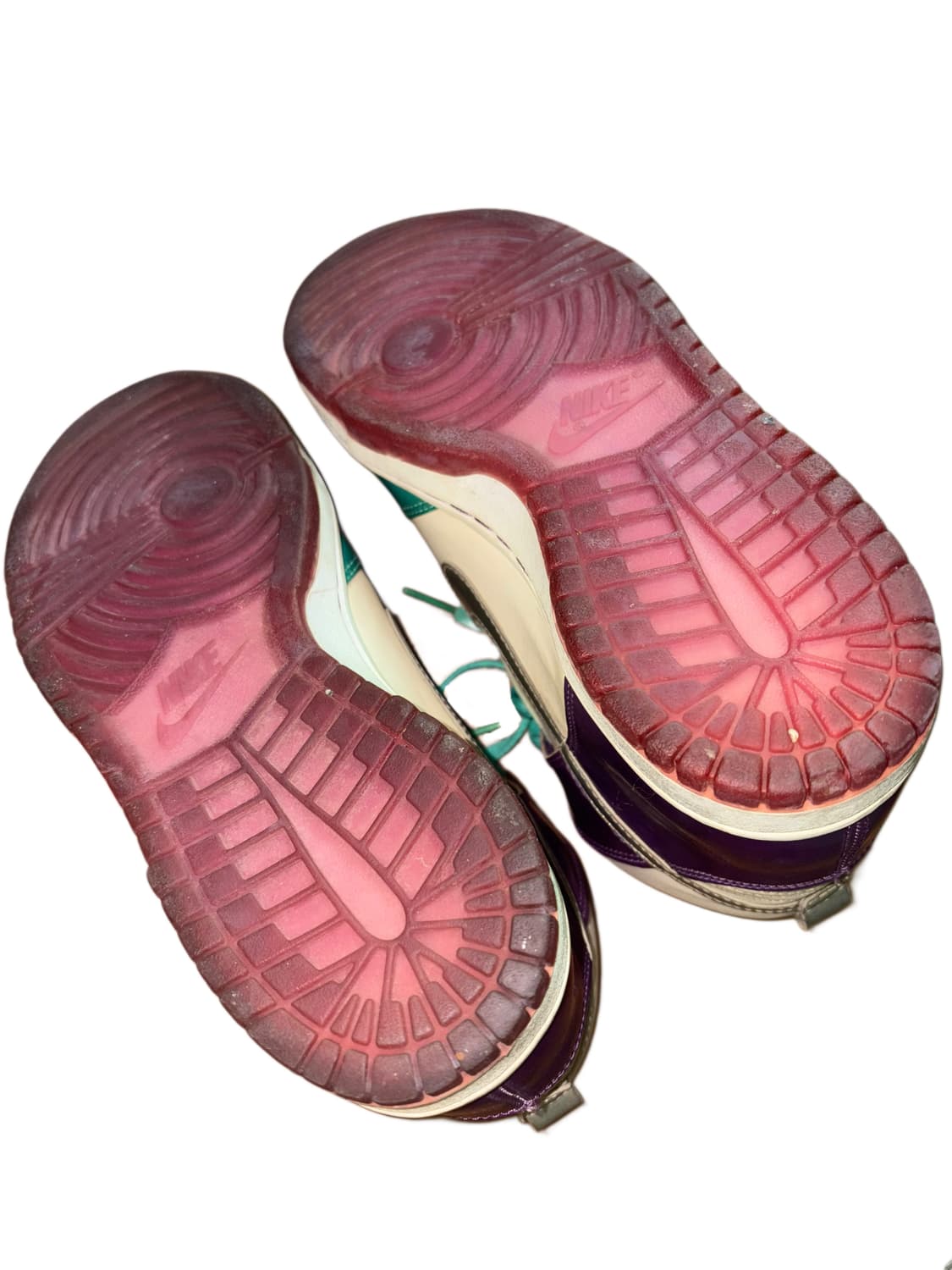 나이키 덩크 하이 메탈릭 화이트 퍼플 쿨민트 상품이미지5