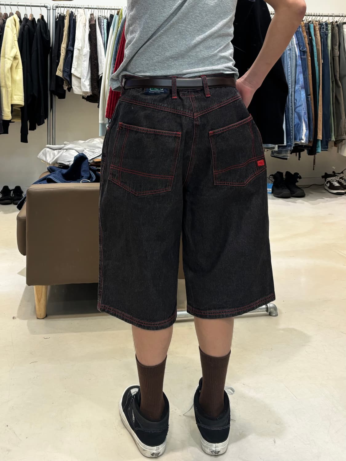 CHED-DA 데님 버뮤다 팬츠 상품이미지9