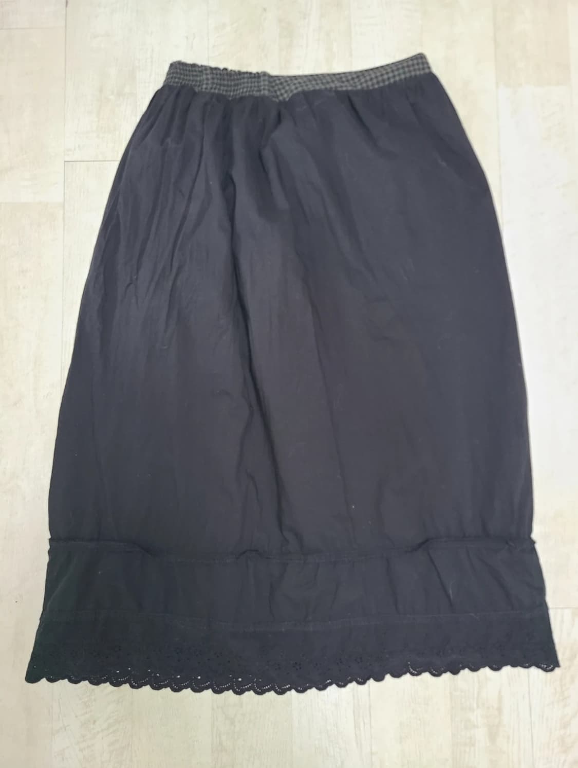 녹색 체크 스커트 상품이미지2