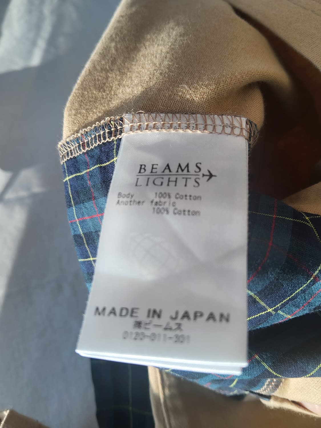 빔즈 반팔 티셔츠 남성용 S사이즈 코튼 기본핏 상품이미지5