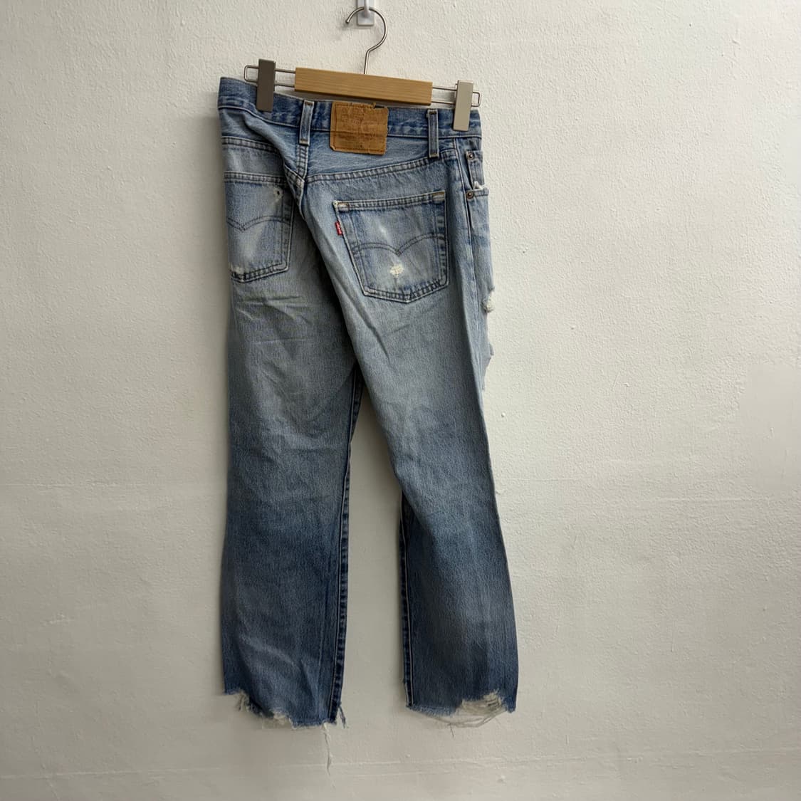 90S Vintage Levis 501 디스트로이드 데님 팬츠 상품이미지3