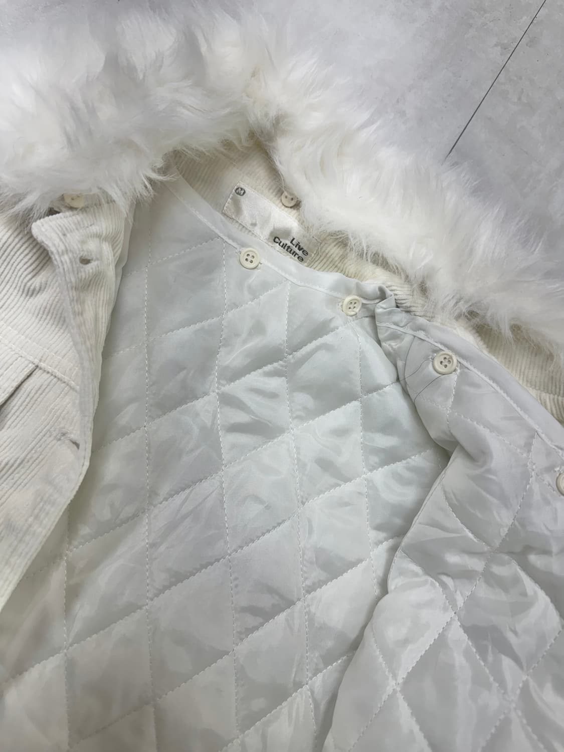 •Japanese vintage 코듀로이 퍼 자켓 상품이미지8