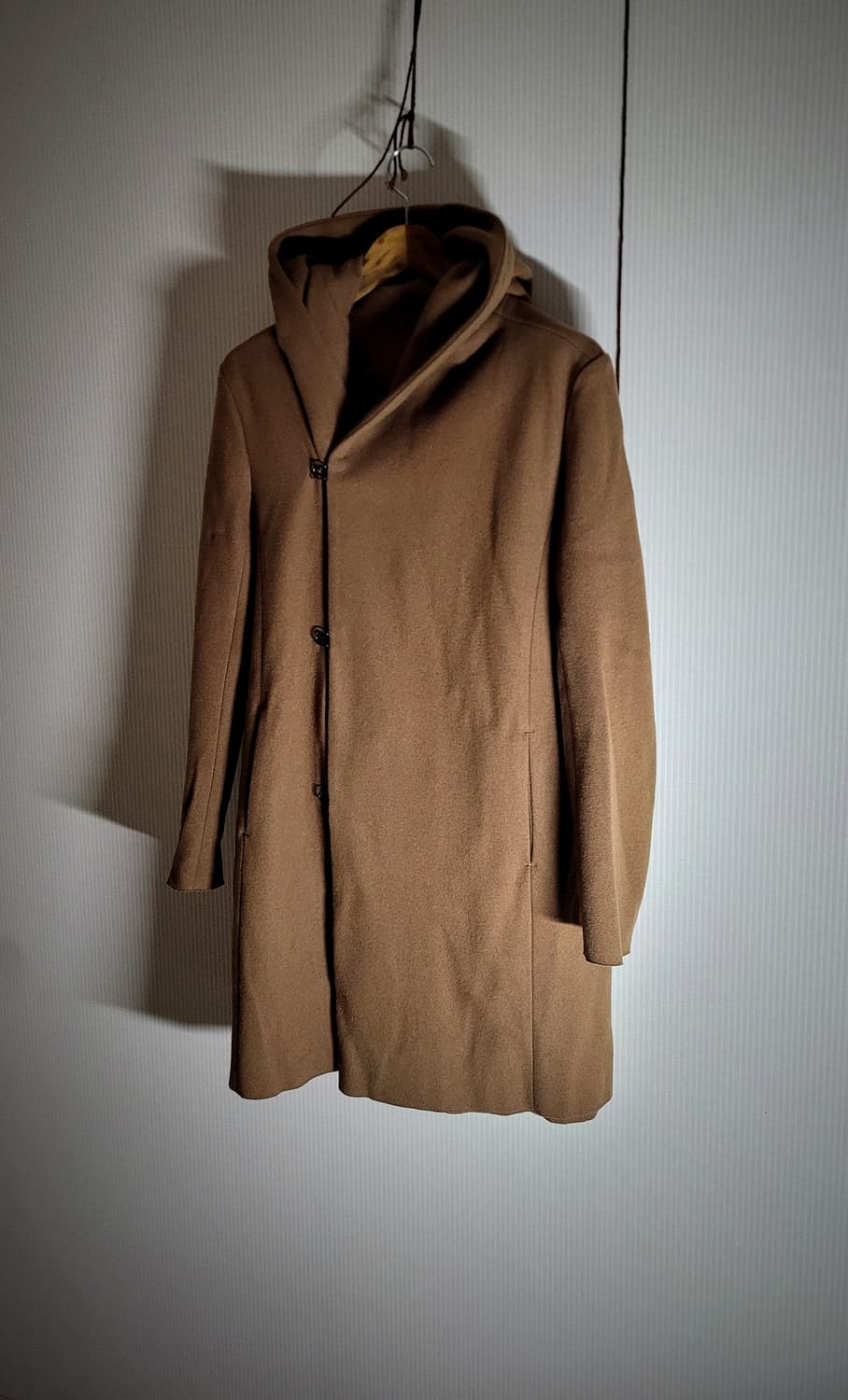 카즈유키 쿠마가이 후크 울 코트 상품이미지2