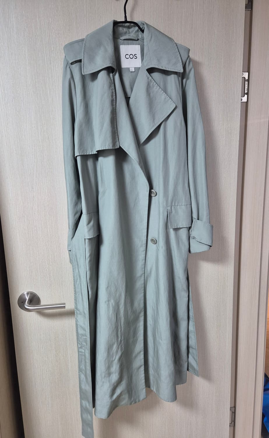 COS 코스 롱트렌치 린넨  코트  34 신형 리오셀 상품이미지3
