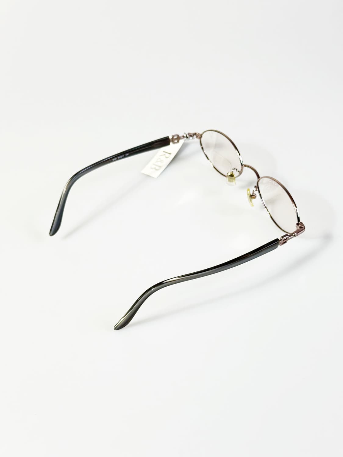 R&B EYEWEAR 골드 메탈 슬림 오벌 프레임 빈티지 안경 상품이미지4