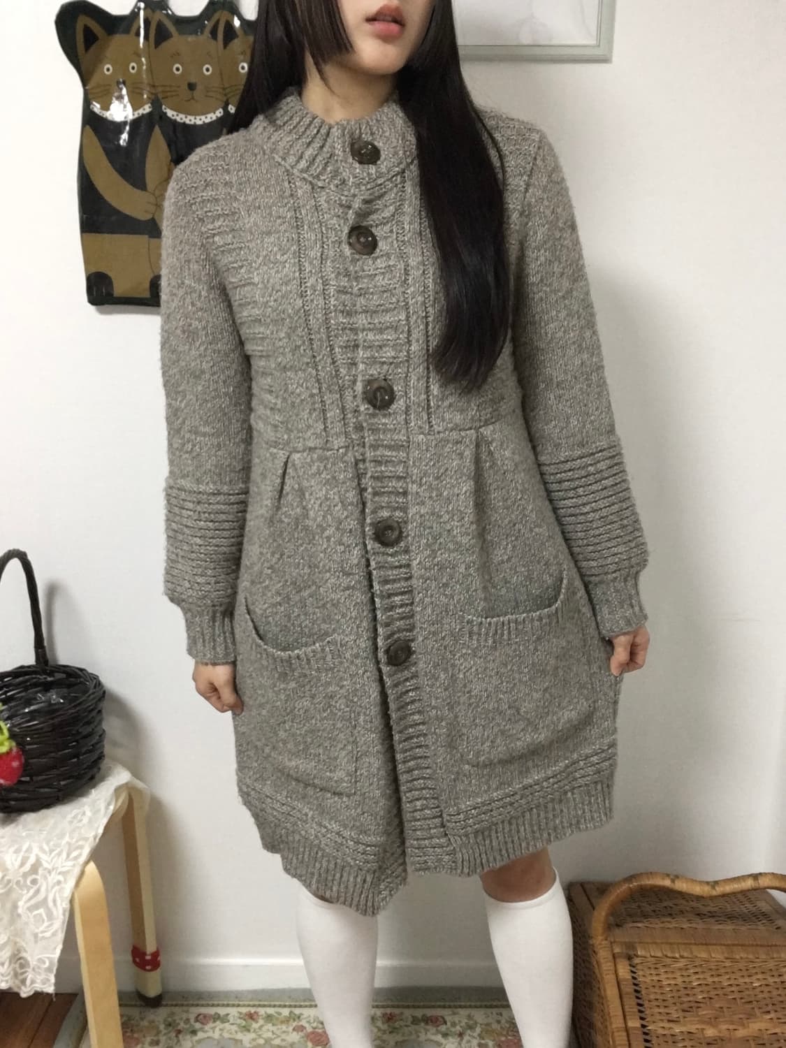 button-up knit cardigan 상품이미지2