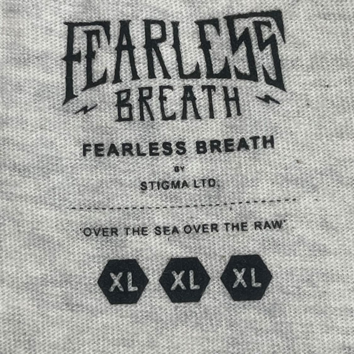 Fearless breath 프린팅 반팔티 오트밀 M 상품이미지5