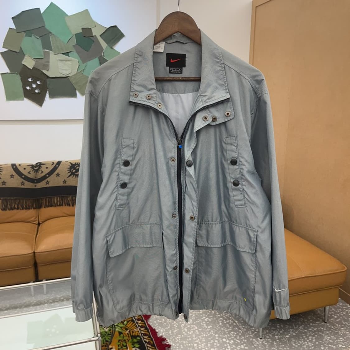 나이키 올드스쿨 실버 오버핏 윈드브레이커 바람막이 105 C06357 상품이미지2