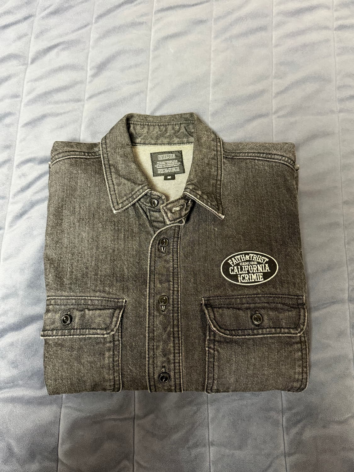 (M)일본 빈티지 데님셔츠 상품이미지7