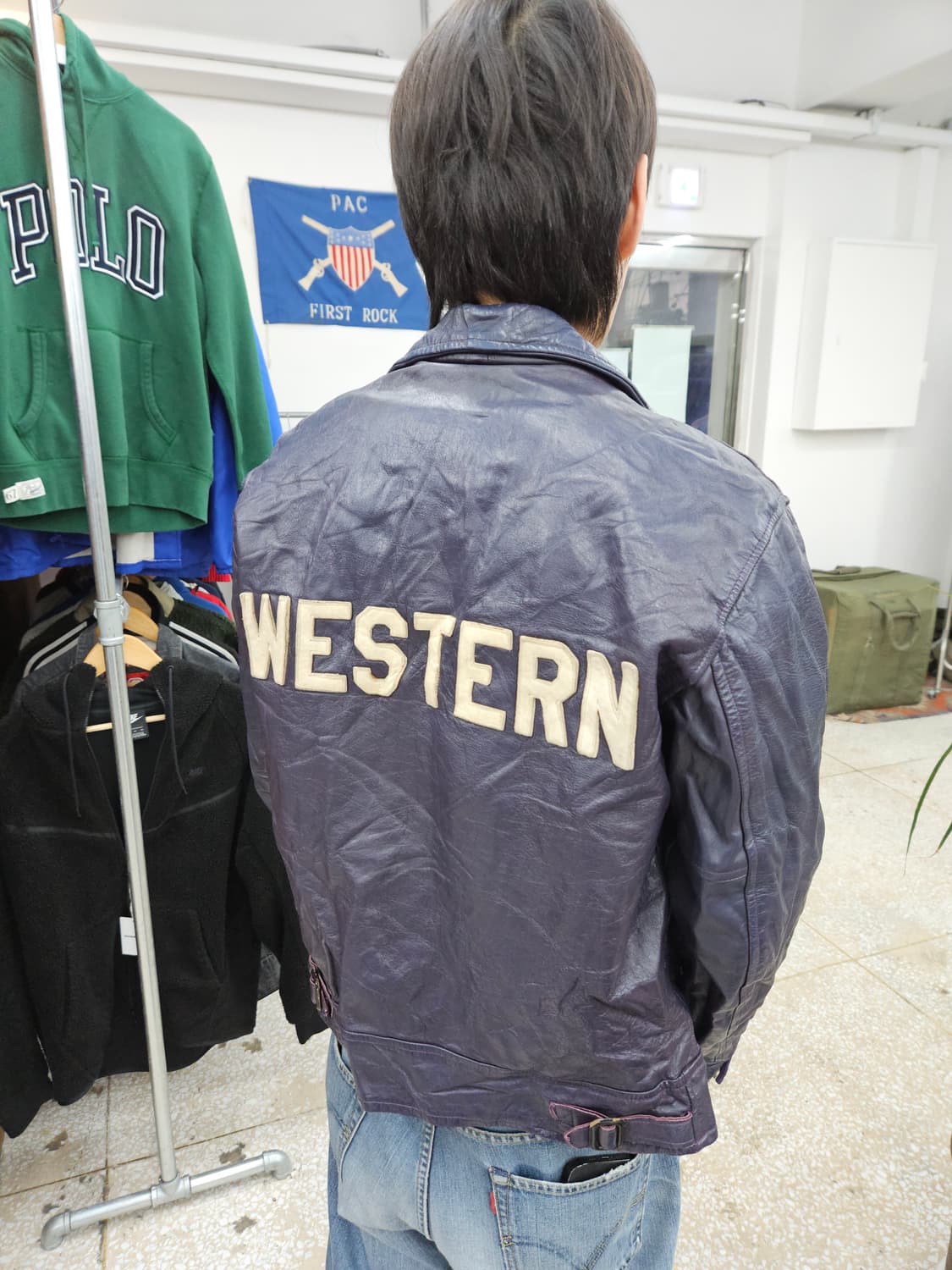 1970's 웨스턴 Western 레더 자켓 L 100 상품이미지9