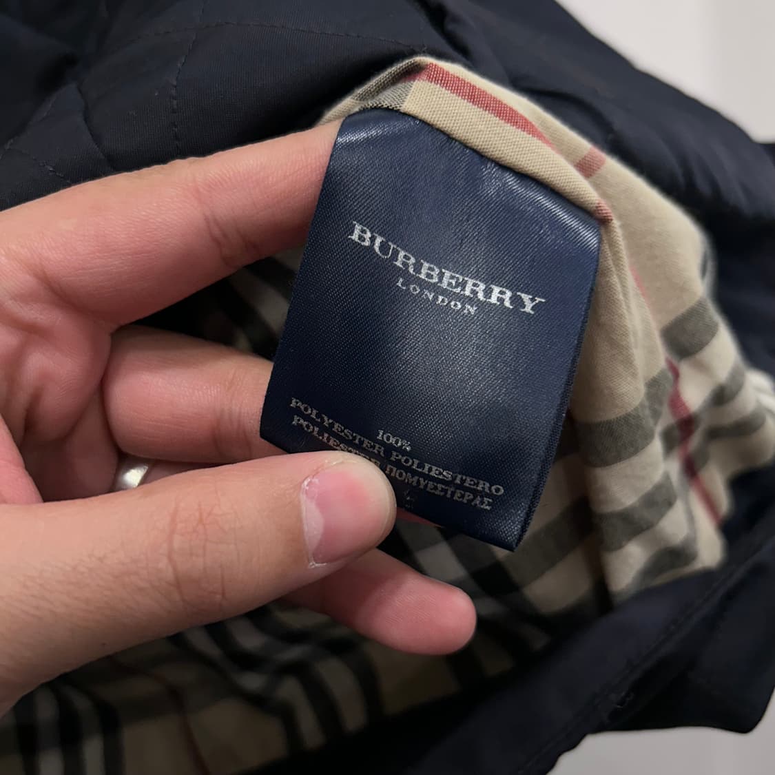 버버리 런던 하이넥 퀼팅 라인 베스트 상품이미지4