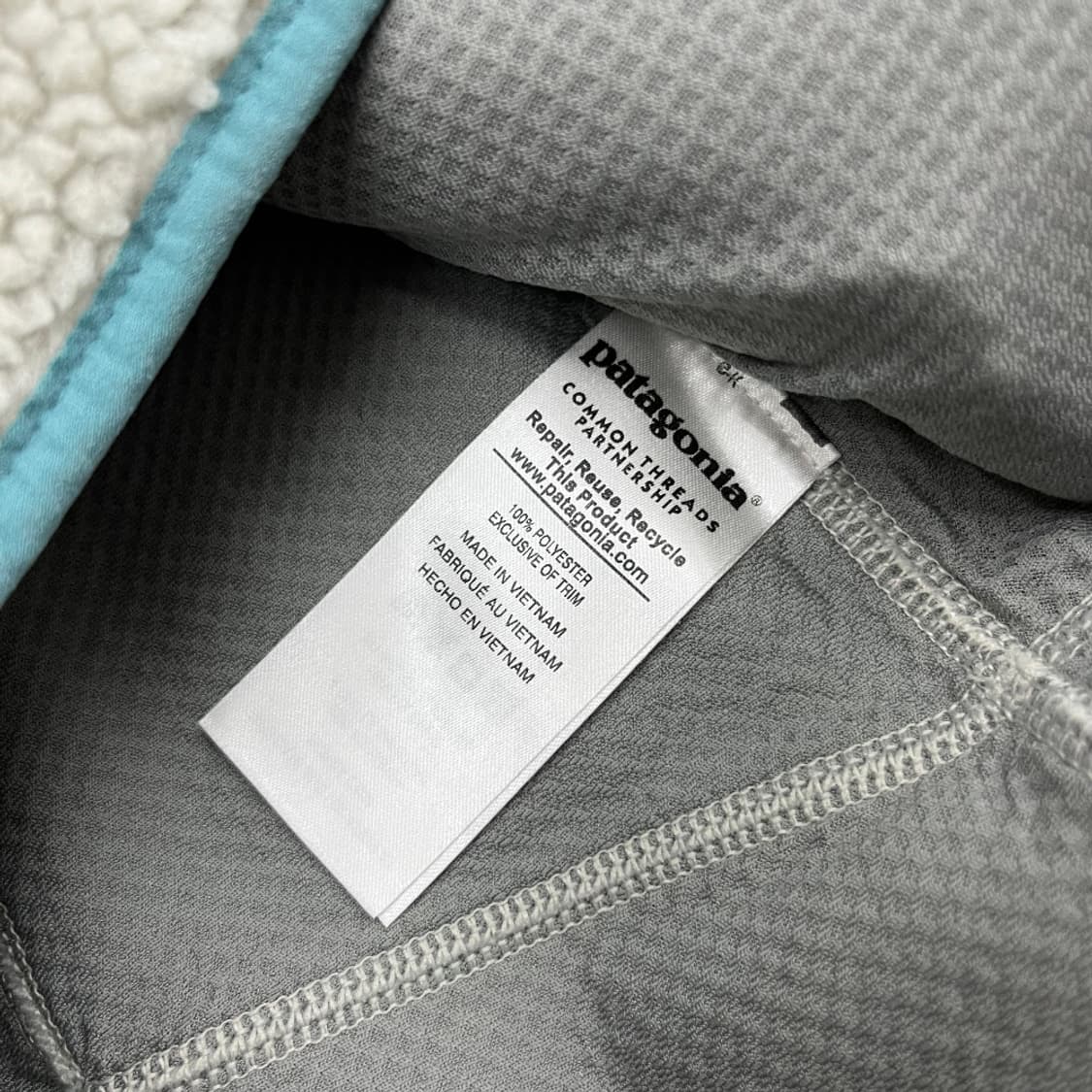파타고니아 포켓로고 블루 레트로 후리스 베스트 상품이미지5