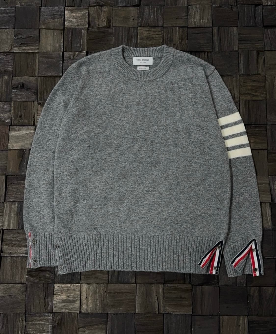 톰브라운 램스울 니트 그레이 L 상품이미지1