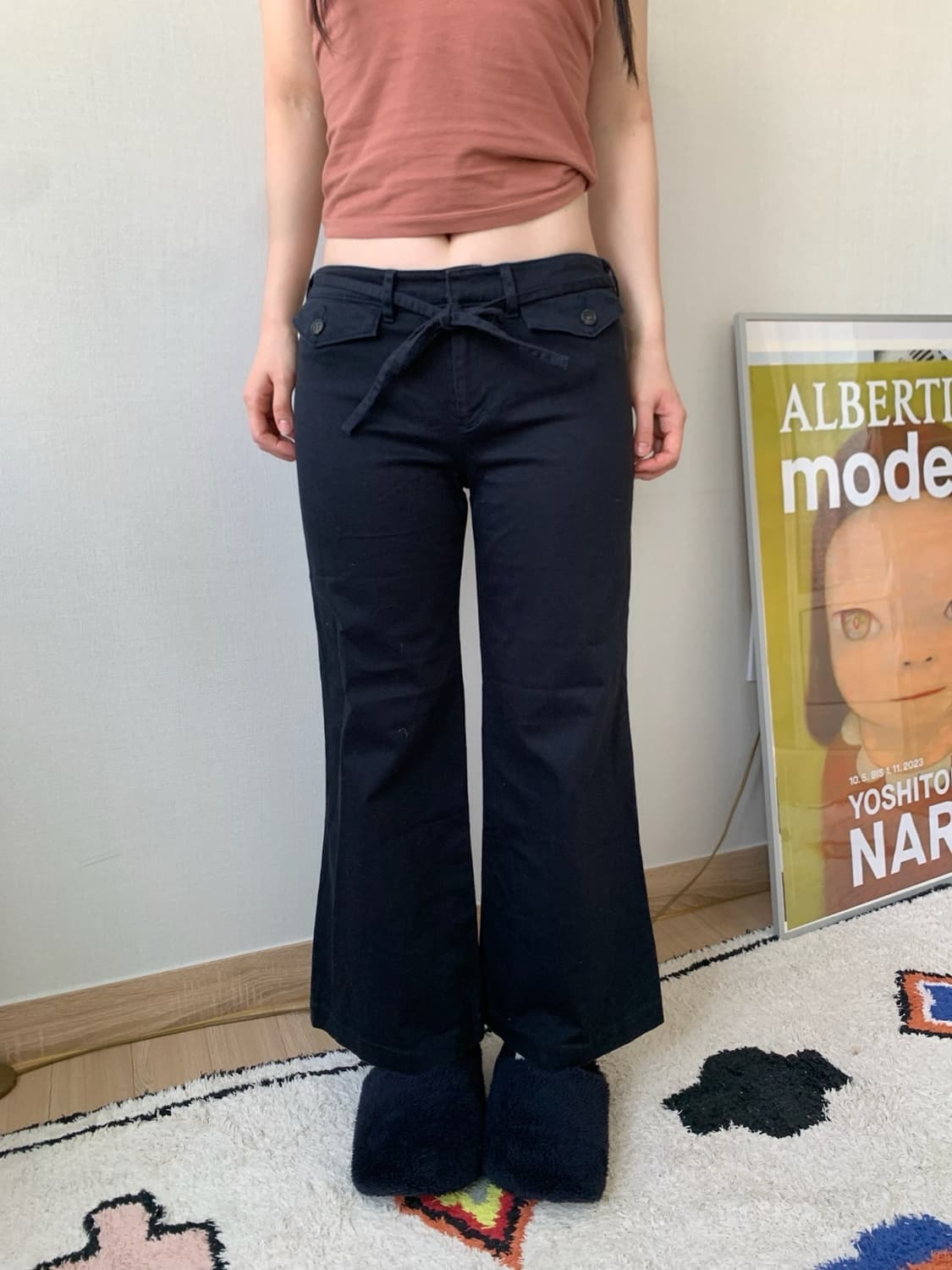 vintage cotton ribbon pants 상품이미지1