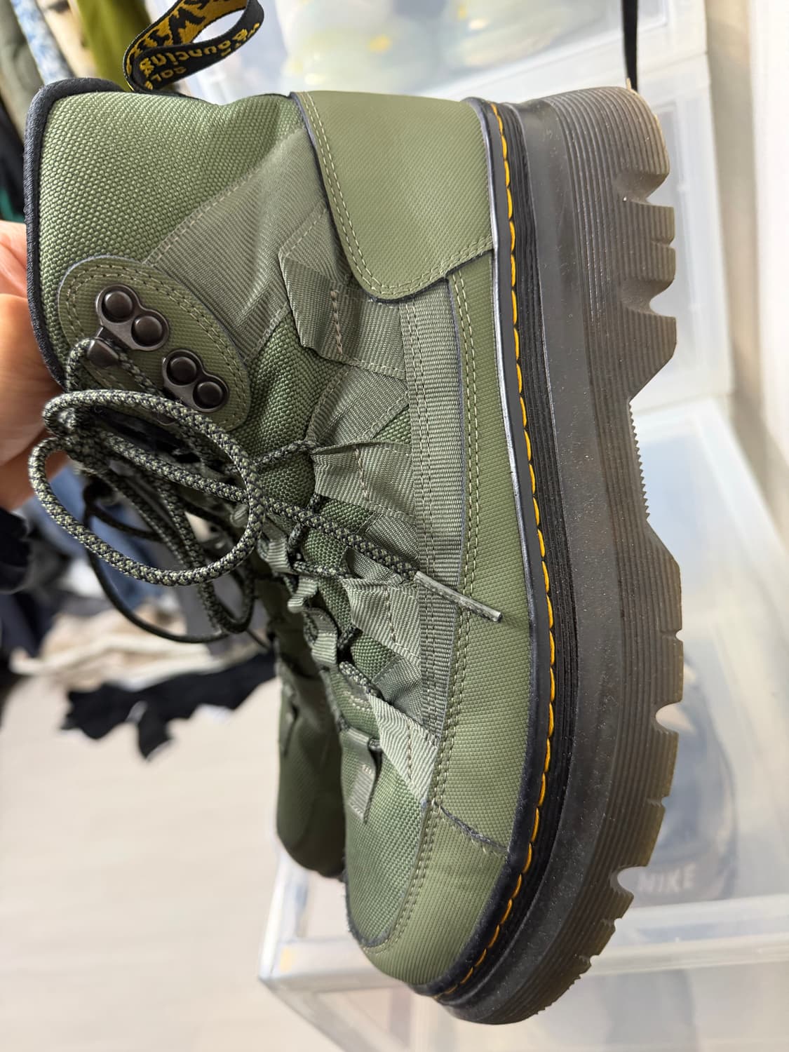 [270] 닥터마틴 버리 8-TIE 카키 워커 상품이미지3