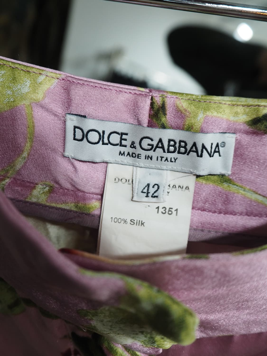 DOLCE&GABBANA silk pants  상품이미지6