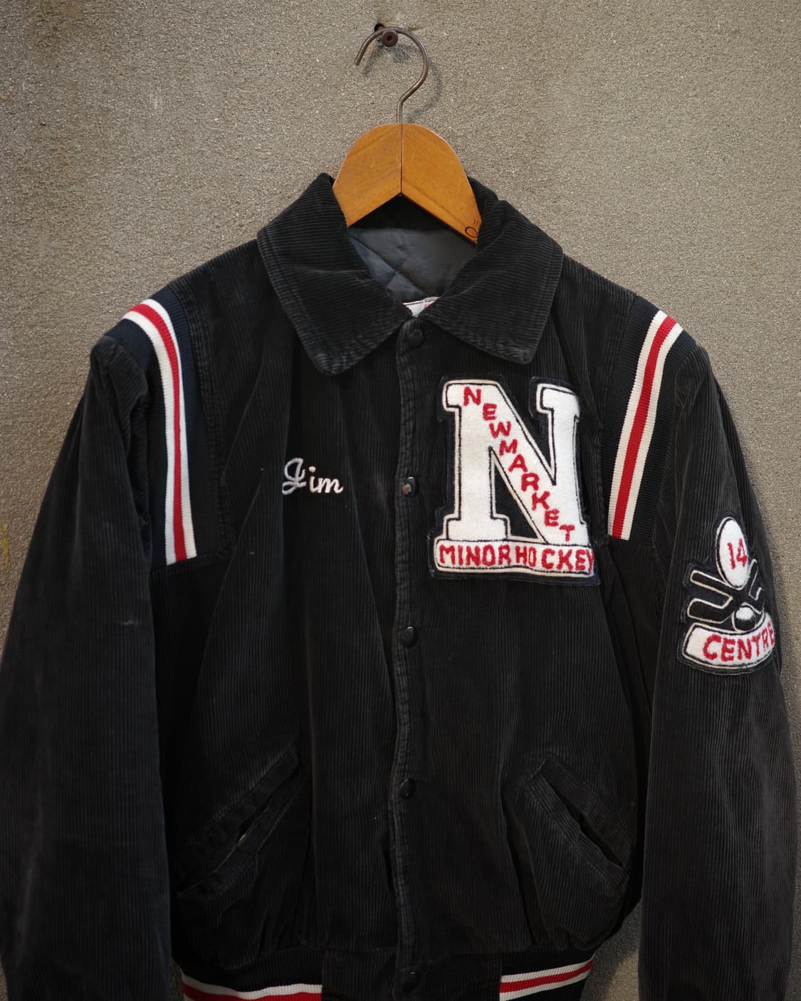 70s Newmarket minor hockey 코듀로이 레터맨 자켓 상품이미지2