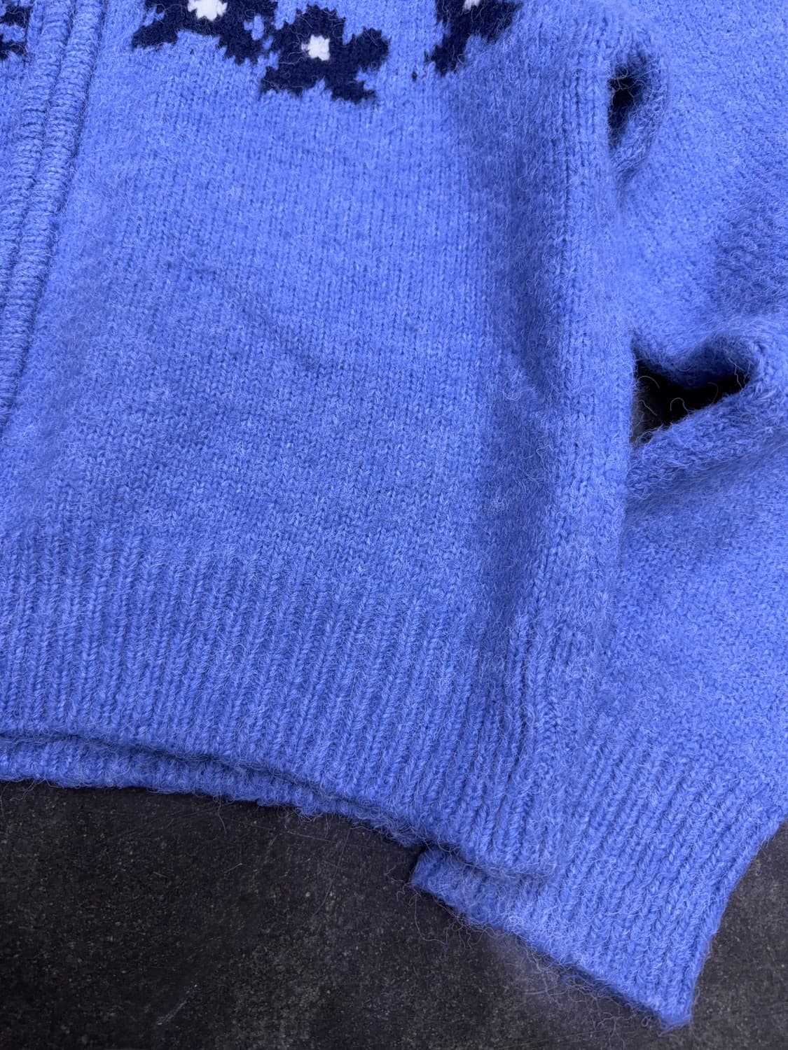 미즈민 엘리스 플라워 니트 집업 스웨터 상품이미지7