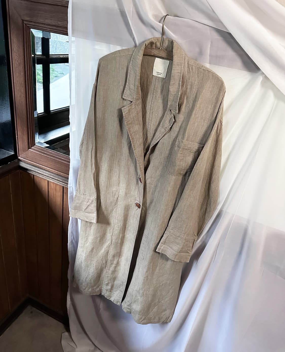 SUNVALLEY linen long coat 상품이미지5