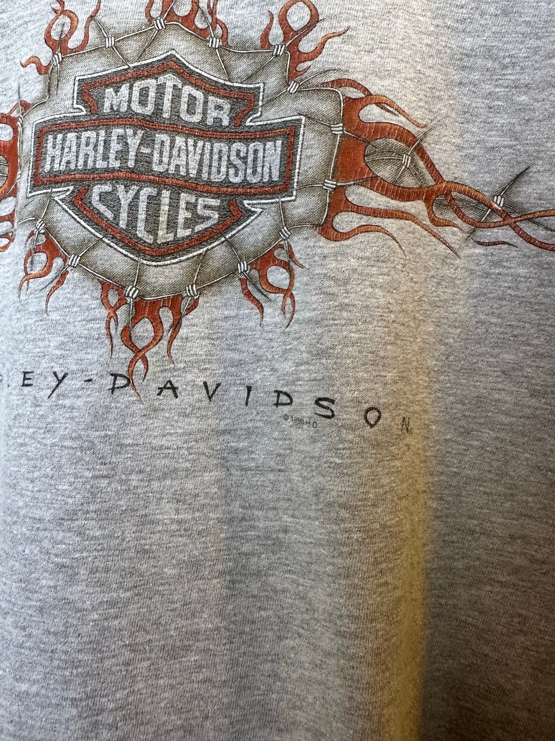 90s 할리데이비슨 프린팅 롱슬리브 티셔츠 made in usa 상품이미지5