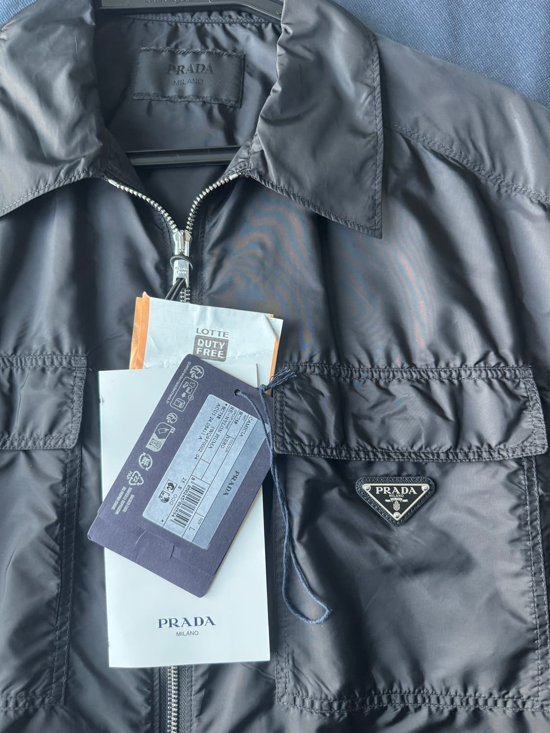 프라다 / 리나일론 반팔 셔츠 자켓 / L 상품이미지9