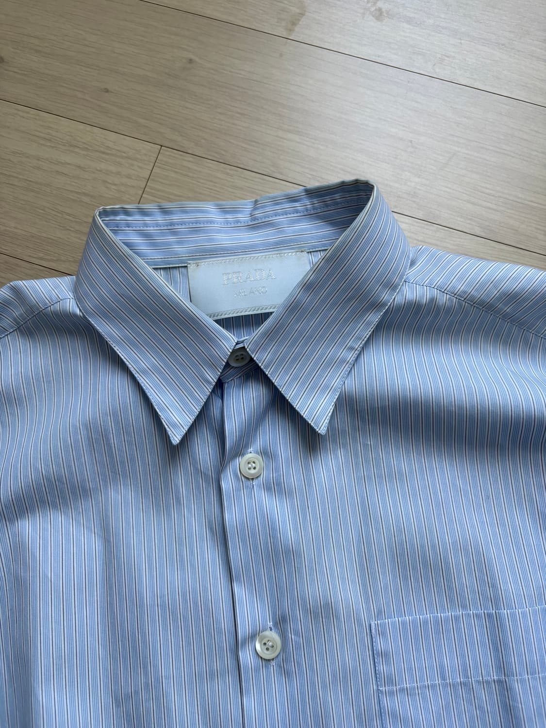 프라다 트라이앵글 패치 스트라이츠 셔츠 상품이미지3