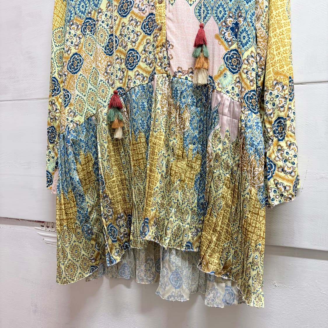 에스닉 패턴 비스코스 히피 태슬 원피스  상품이미지3