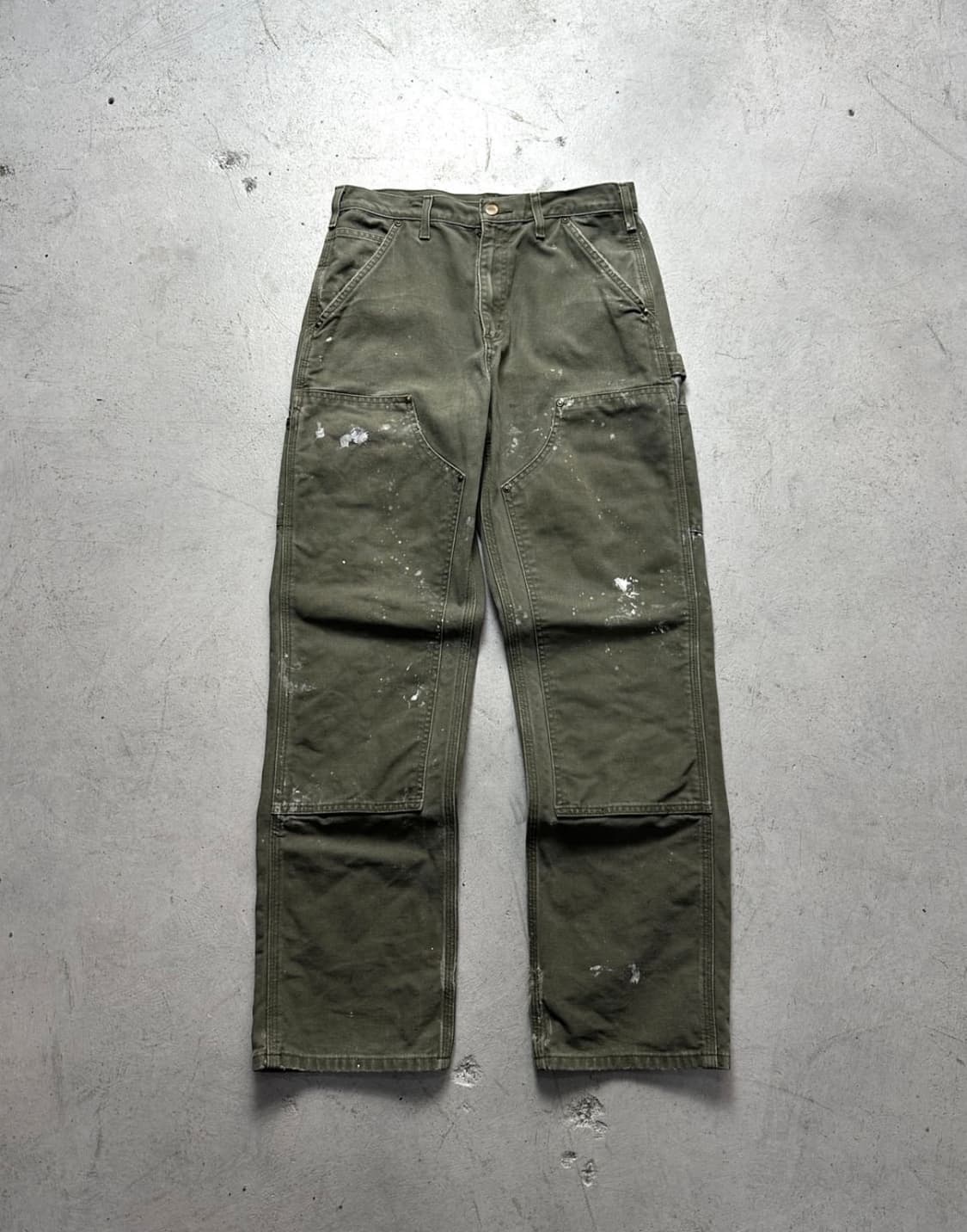 Carhartt  OG 빈티지 칼하트 더블니 팬츠 칼하트 MOS 모스그린 상품이미지1